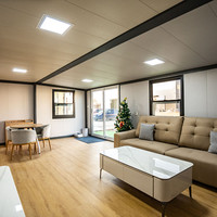 Nueva casa de lujo de 20 pies, moderna y portátil, modular, móvil, prefabricada, contenedor de envío, hogar, pequeñas casas solares, casas de cristal