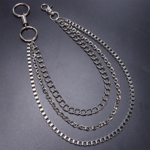 Cadena de cintura multicapa de metal estilo hip hop, cadena para pantalones de aleación de zinc, accesorio de uso diario - Product Image 4