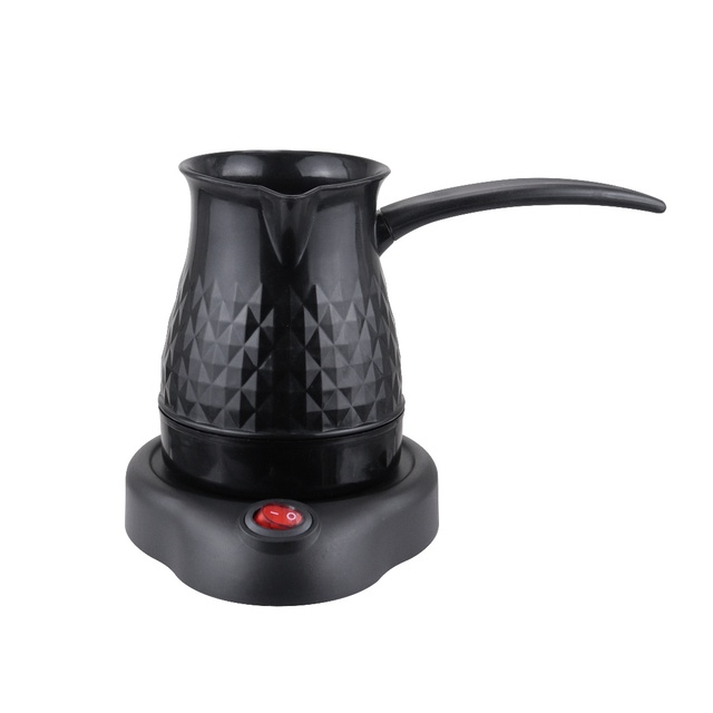 Home Appliance 0.5L Cordless Keep Warm High Borosilicate Glass Black Electric Coffee Turkish Pot Hotel Automatic Shut-Off