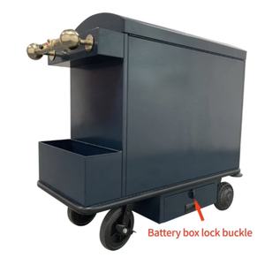 Professionele elektrische hotelreinigingskar met multifunctionele compartimenten voor afval en beddengoed - Product Image 5