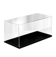 Fabricant de blocs de construction personnalisés présentoir acrylique transparent anti-poussière boîte organisateur tendance pour modèle de jeu