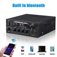 Amplificateur audio 900W 12V/220V, amplificateur numérique, amplificateur de puissance domestique, compatible Bluetooth, stéréo Hifi, caisson de basses, lecteur de musique