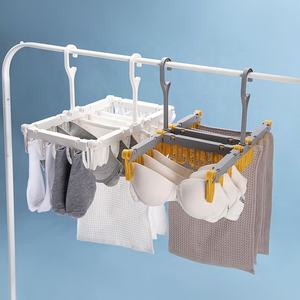 Pinzas Plegables para <span class=keywords><strong>Ropa</strong></span>, Pinzas de Plástico para Lavandería y Colgador de Secado por Goteo, Colgador de <span class=keywords><strong>Ropa</strong></span> Interior con Pinzas para Calcetines, Sujetadores, Lencería y <span class=keywords><strong>Ropa</strong></span> - Product Image 5