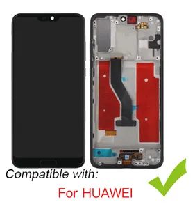 For huawei p20 p30 p20 pro whole series lcd display touch replacement lcd price for P6 P7 P8 P9 P10 P20 lite Lcd with frame