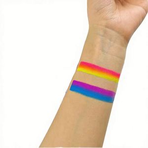 High Quality Rainbow Natural Plant CE Certified Skin Harmless Face Paint Kit for Party Use Face Body Painting Palette for Kids - Product Image 1