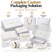 Boîte d'expédition en carton personnalisée avec logo en feuille d'or pour abonnement, emballage cadeau, vente en gros