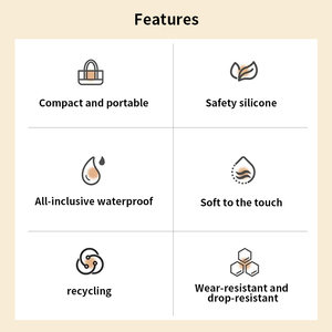 Factory-Custom Reusable Silicone Zip Makeup Bag Portable Travel Storage Pouch - Product Image 5