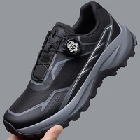 Chaussures de randonnée pour hommes, confortables et souples, avec bande élastique, 2 couleurs en stock, petites commandes acceptées, livraison rapide