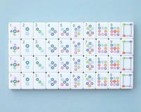 Mahjong authentique de luxe américain, moderne, portable, de haute qualité, écologique, résistant à l'eau, durable, en acrylique à 4 couches