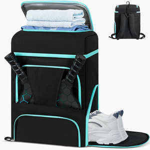 Mochila de Pickleball Impermeable de 33L, Portátil, de Poliéster, con Compartimento para Zapatos, Gancho para Valla y Bolsa para Palas - Product Image 1
