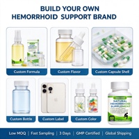Capsules de soutien pour hémorroïdes sous marque privée OEM ODM Confort intestinal pour l'inconfort anal avec capsules à base de plantes pour hémorroïdes 60 unités en gros