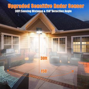 ไฟส่องสว่างกลางแจ้งพลังงานแสงอาทิตย์ Lm Solar Flood Lights Ip65 สว่างพิเศษ ปลอดภัย รุ่น WADE-JS065 กันน้ำ พร้อมเซ็นเซอร์ตรวจจับความเคลื่อนไหวด้วยเรดาร์ รุ่น WADE-JS065 - Product Image 3
