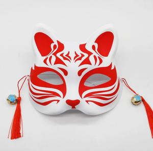 หน้ากากพลาสติกสไตล์ญี่ปุ่นฮาโลวีน, หน้ากากครึ่งหน้าอุปกรณ์ประกอบคอสเพลย์งานบอลคาบูกิ - Product Image 4