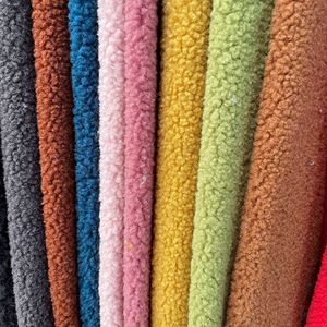 Bán Buôn Dày Siêu Mềm, 100% Nhiệt Polyester Rắn Giá Rẻ Teddy Faux Fur <span class=keywords><strong>Sherpa</strong></span> Lông Cừu Vải Cho Hometexiles/ - Product Image 6
