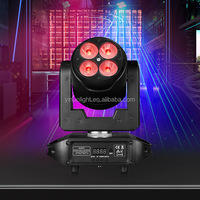 Projecteur LED mobile DMX512 100W, faisceau spot LED 4x20W pour DJ, club, concert, événement
