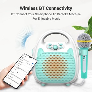 Microphone karaoké sans fil pour enfants, portée de 10 m, batterie 1200 mAh, 5 heures d'autonomie, haute qualité sonore, pour garçons et filles - Product Image 5