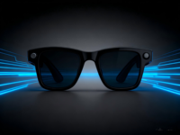 Lunettes intelligentes à technologie avancée 800W avec étui de recharge réversible, visionnage d'images Wi-Fi et reconnaissance d'objets, traduction