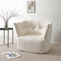 Fauteuil inclinable moderne et confortable en tissu rembourré, avec rembourrage en mousse haute densité, housse amovible, confort extra doux pour