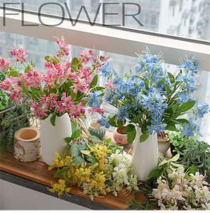Flor de Araña Artificial Estilo INS, Tallo Artificial de <span class=keywords><strong>Cleome</strong></span> Hassleriana para Decoración Boho de Hogar y Bodas - Product Image 6
