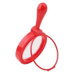 라렉스 휴대용 소형 다채로운 경량 4.5배율 핸드헬드 <span class=keywords><strong>100mm</strong></span> 렌즈 어린이 장난감 플라스틱 확대경 유아 학습 탐구용 - Product Image 2