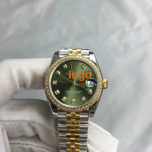ROBEX <span class=keywords><strong>Montre</strong></span> mécanique automatique pour homme et <span class=keywords><strong>femme</strong></span> avec bracelet en acier inoxydable, cadran serti de diamants, verre saphir - Product Image 6