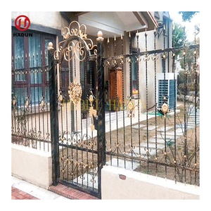 Porte coulissante en fer peint pour jardin - Product Image 2