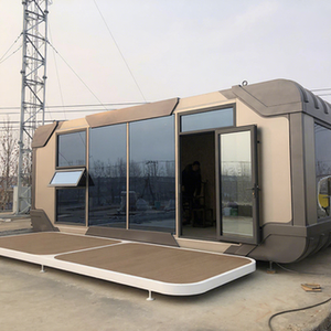 Maison préfabriquée en capsule spatiale / maisons <span class=keywords><strong>mobiles</strong></span> Maison 3 chambres / petite maison sur roues 2 chambres - Product Image 1