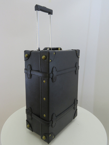 <span class=keywords><strong>Valise</strong></span> à roulettes en cuir à <span class=keywords><strong>2</strong></span> <span class=keywords><strong>roues</strong></span> pivotantes de style vintage pour <span class=keywords><strong>cabine</strong></span> - Product Image 2