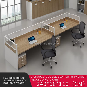 새로운 디자인 워크스테이션 배리어 조합 6-12 인용 모듈식 클래식 오피스 테이블 - Product Image 5
