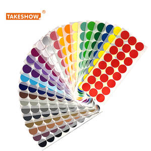 Forte adesivo impermeabile carta carina colore bianco segnatura numero tonde etichette sensibili al calore punto <span class=keywords><strong>adesivi</strong></span> alimentari Hot timbratura - Product Image 1