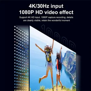 <span class=keywords><strong>Tarjeta</strong></span> Capturadora de Video 4K 30HZ MS2130 USB 3.0 HDMI Real, Caja de Grabación de Juegos 1080p 60fps, Transmisión en Vivo para <span class=keywords><strong>PS4</strong></span>, PS5, Switch - Product Image 6
