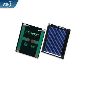 Mini-Solar panel 30*25mm poly kristallines Silizium mit 1V Spannung Epoxidharz Tropfen Kleber und Draht für kleine Anwendungen - Product Image 2