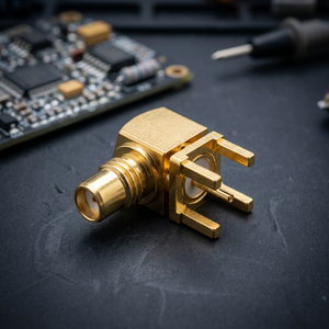 SMC Male Right Angle PCB Mount Connector - Product Image 2