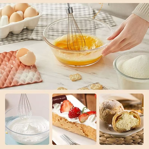 Pour usage domestique et en camping-car, batteur planétaire 4-en-1 à 3 vitesses, 400W, bol mélangeur en plastique facile à nettoyer, batteur électrique à main, 600ml - Product Image 4