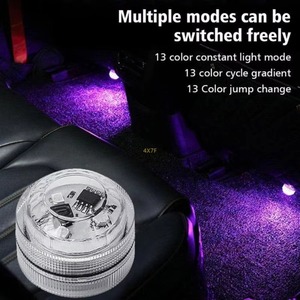 Tira de Luces LED RGB Ambientales de 12 V y 3-5 W, Lámpara de Proyección para Interiores de Automóviles, Iluminación Ambiental Autoadhesiva para Techo y Puerta - Product Image 1
