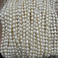 Perles d'eau douce naturelles en gros 5-6mm 6-7mm 7-8mm fabrication de bijoux