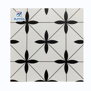Moderno bel pavimento di fiori figure geometriche disegni <span class=keywords><strong>piastrelle</strong></span> di porcellana rustica superficie opaca antiscivolo bagno cucina 30x30 - Product Image 2