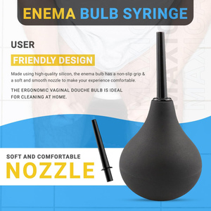 225ml Lavadora a presión Anal Ducha Limpiador Ano Vagina Bomba Enchufe Juguetes sexuales - Product Image 2
