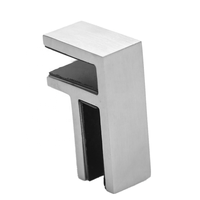 ZD Balustrades de balcon, embouts de rampe d'escalier, accessoires de main courante modernes, support de fixation en acier inoxydable pour escalier avec panneau en plexiglas