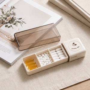 Custom Logo Medicine Box Early Middle Late <b>3</b>-minute Plastic Food Grade Push-pull Modern Minimalism Compartment Storage Box - Product Image 4