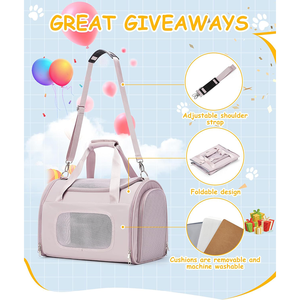 Kinghon Pet Carrier for Small <b>Dogs</b> and Cats Comfortable and Breathable Carrier Bag for Pet Travel Bag Pet Shoulder Bag - Product Image 6