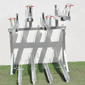 Portabiciclette su misura <span class=keywords><strong>a</strong></span> due piani con ciclo zincato <span class=keywords><strong>a</strong></span> due piani portabiciclette Multiple portabiciclette/telaio per biciclette - Product Image 5