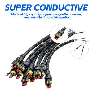 Arnés de conector de cable de manga sellada automotriz de 2 pines Universal OEM ODM Factory TE Superseal de 2 pines a través de cables moldeados - Product Image 3