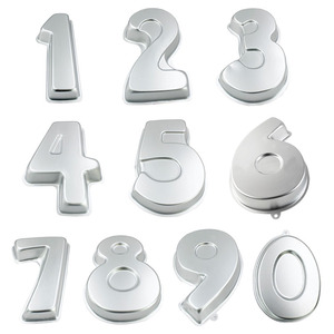 Dụng cụ cắt bánh quy hình số 0-8 kích thước lớn Tự làm khuôn bánh quy Kẹo mềm dụng cụ trang trí bánh phụ kiện nướng bánh ngọt - Product Image 1