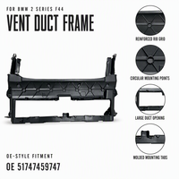 Cadre de conduit de ventilation Gran Coupé F44 51747459747, ensemble de remplacement du cadre de conduit d'air avant pour BMW Série 2