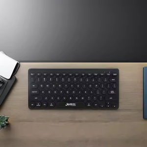 Jedel USB cấu hình thấp có dây chất lượng cao Mini mỏng Bàn phím trò chơi bàn phím có dây K1000 + tròn siêu mỏng 78 phím mini văn phòng màu đen - Product Image 3