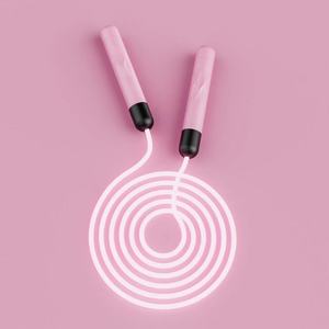 Cuerda de saltar de Fitness con luz LED rosa brillante, Material ABS inteligente, <span class=keywords><strong>Crossfit</strong></span>, saltar para uso doméstico - Product Image 5