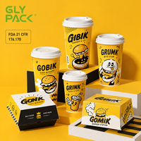 Boîte personnalisée pour ailes de poulet, conteneur en papier de qualité alimentaire avec emballage pour frites et pop-corn pour restaurant de restauration rapide à emporter, impression personnalisée