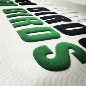 Nhanh chóng vận chuyển 3D sắt trên Thư Các Bản vá lỗi đàn Puff truyền nhiệt Vinyl in ấn thiết kế phông chữ tùy chỉnh Puff in áo t Áo sơ mi - Product Image 2