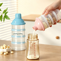 Boîte de rangement portable en plastique sans BPA pour collations et lait en poudre pour bébé, sécurisée pour les enfants de 0 à 12 mois